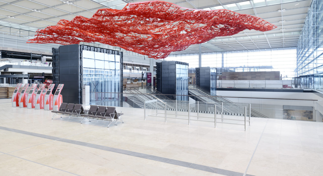 Magic Carpet Kunstinstallation Pae White Flughafen Berlin imagine structure Tragwerksplanung
