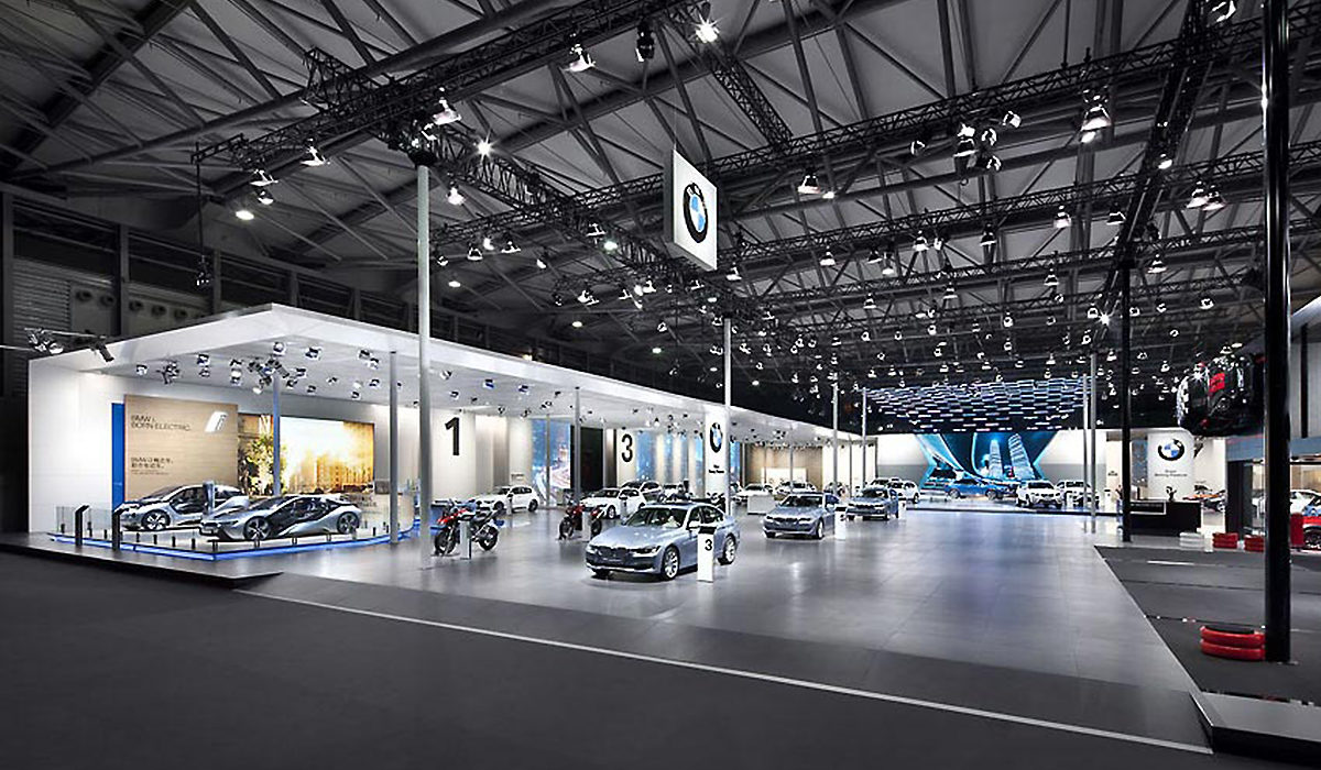 Messestand BMW Tragwerk Shanghai 2013