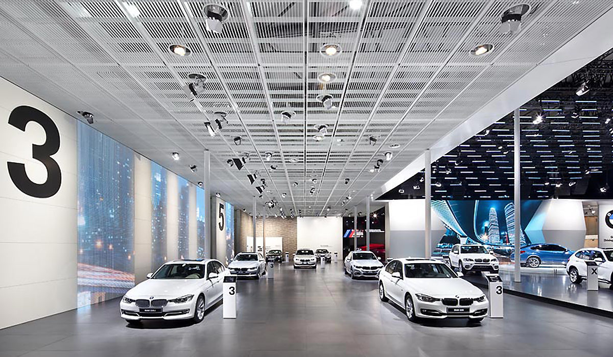 Messestand BMW Tragwerk Shanghai 2013