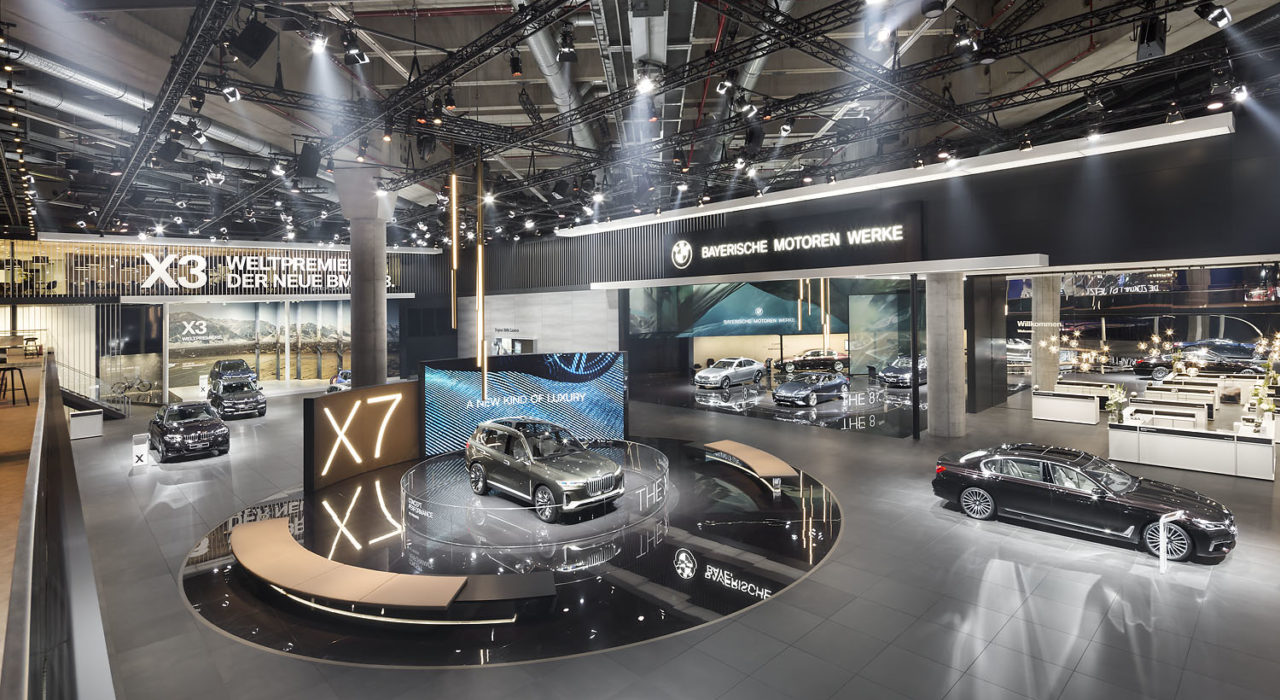 Messestand Tragwerk BMW IAA 2017