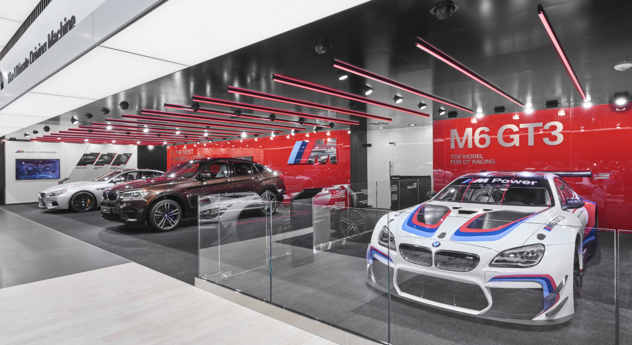 Messestand Tragwerk BMW Detroit Motor Show 2017
