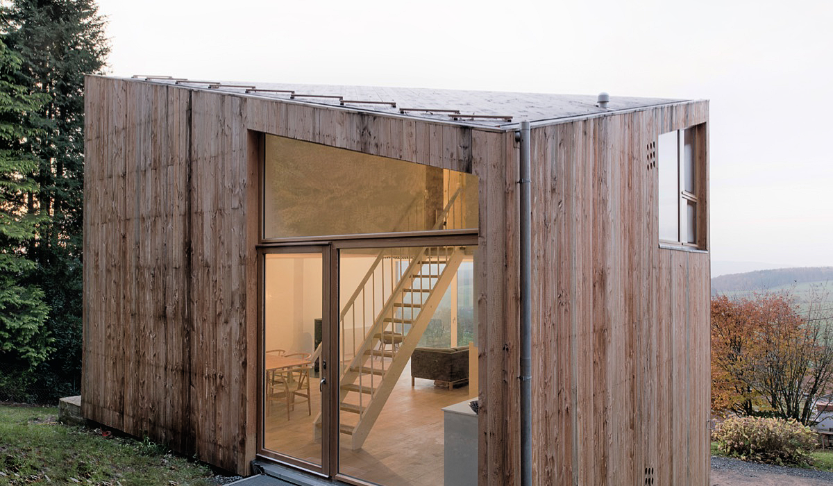 Holzbau ferienhaus Odenwald imagine structure Tragwerksplanung